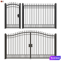Set of forged railing 02 3D Model Vray, Corona