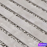 Paving road long plate pabble n2 / Paving road long plate with pebbles No. 2 3D Model Vray