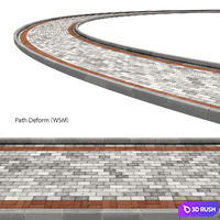 Walkway (PathDeform) 3D Model Corona