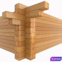 Glued laminated timber 3D Model Corona