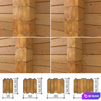 Glued laminated timber 3D Model Corona