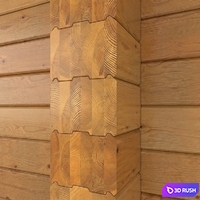 Glued laminated timber 3D Model Corona