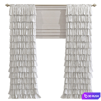 Curtain 879 3D Model Vray, Corona