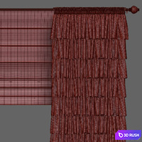 Curtain 879 3D Model Vray, Corona