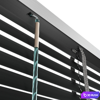 Metal Blinds black 1500 in 35mm 3D Model Vray, Corona