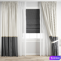 Curtain 225 3D Model Vray