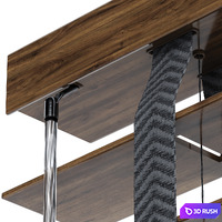 WOOD Venetian Blind 1150 in 45 mm 3D Model Corona