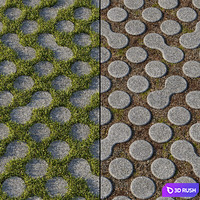 Eco-paving Type 1 Pattern 2 3D Model Corona