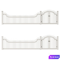 PVC fence 3D Model Corona