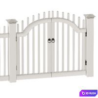 PVC fence 3D Model Corona