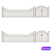 PVC fence 3D Model Corona