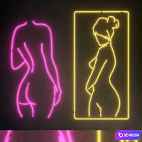 Light modules. Set 44. Neon 3D Model Vray, Corona