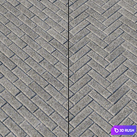 Paving Type 1 Set 16 3D Model Vray, Corona
