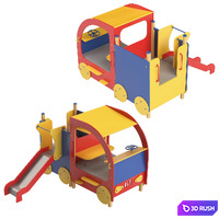 Children's playgrounds ATRIX 5 3D Model Vray, Corona