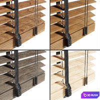 Wooden Blind 02 120cm 3D Model Vray, Corona