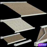 Awning awning for sun protection / Sliding outdoor awning sun canopy 3D Model Vray, Corona
