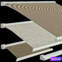 Awning awning for sun protection / Sliding outdoor awning sun canopy 3D Model Vray, Corona