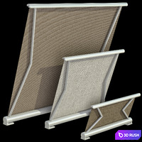 Awning awning for sun protection / Sliding outdoor awning sun canopy 3D Model Vray, Corona