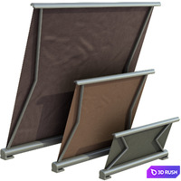 Sliding outdoor awning sun canopy 3D Model Vray, Corona