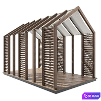 Pergola 14 3D Model Corona