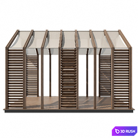 Pergola 14 3D Model Corona