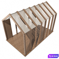 Pergola 14 3D Model Corona