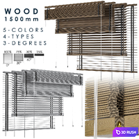 Wood Blind 1500mm 3D Model