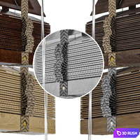 Wood Blind 1500mm 3D Model Corona