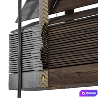 Wood Blind 1500mm 3D Model Corona