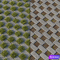 Eco-paving Type 1 Pattern 4 3D Model Corona