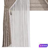 Curtain 911 3D Model Vray, Corona