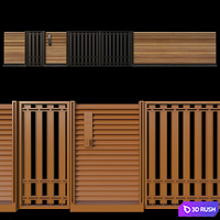 Fence 3D Model Corona
