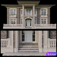 House facade 3D Model Corona