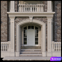 House facade 3D Model Corona