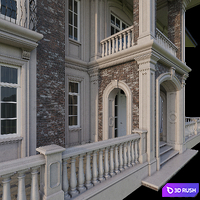 House facade 3D Model Corona