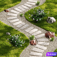 Stepping Stone Designs Decorative Floor Grass 04