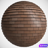 Roof Tile Matrials 24- By 3 color, Pbr By Sbsar, 4k 3D Model Vray, Corona