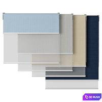 Roller Blind 83 | Dual Roller Shades | Blinds Direct 3D Model Vray, Corona