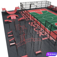 Playground 3D Model Vray, Corona