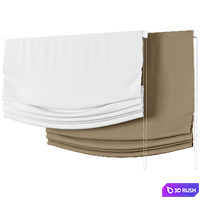 Roman Curtains 139 | Relax Roman Shades | Vitra 3D Model Vray, Corona