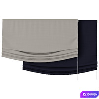 Roman Curtains 139 | Relax Roman Shades | Vitra 3D Model Vray, Corona