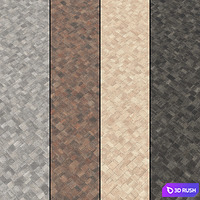 Paving Type 2 Set 2 3D Model Vray, Corona
