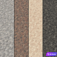 Paving Type 2 Set 7 3D Model Vray, Corona