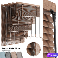 Leather blinds 120 cm 3D Model