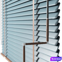 Leather blinds 120 cm 3D Model Vray, Corona