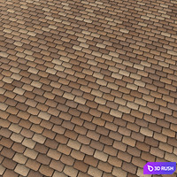 Flexible tile TECHNONICOL SHINGLAS Modern 3D Model Corona