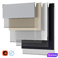 Roller Blind 92 | DOUBLE ROLLER BLIND | Dual Roller Shades 3D Model Vray, Corona