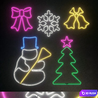 Light modules Set 93 Neon 3D Model Vray, Corona
