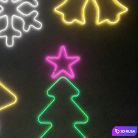 Light modules Set 93 Neon 3D Model Vray, Corona