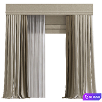 Curtain 936 3D Model Vray, Corona
